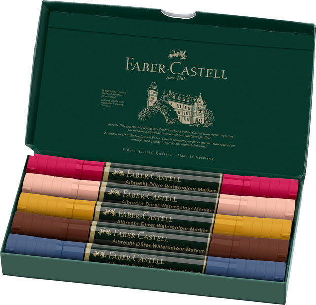 Laad de afbeelding in de Gallery-viewer, Faber Castell Fc-160307 Wk25Aquarel Marker Fc Albrechtdürer 5 Stuks Portrait