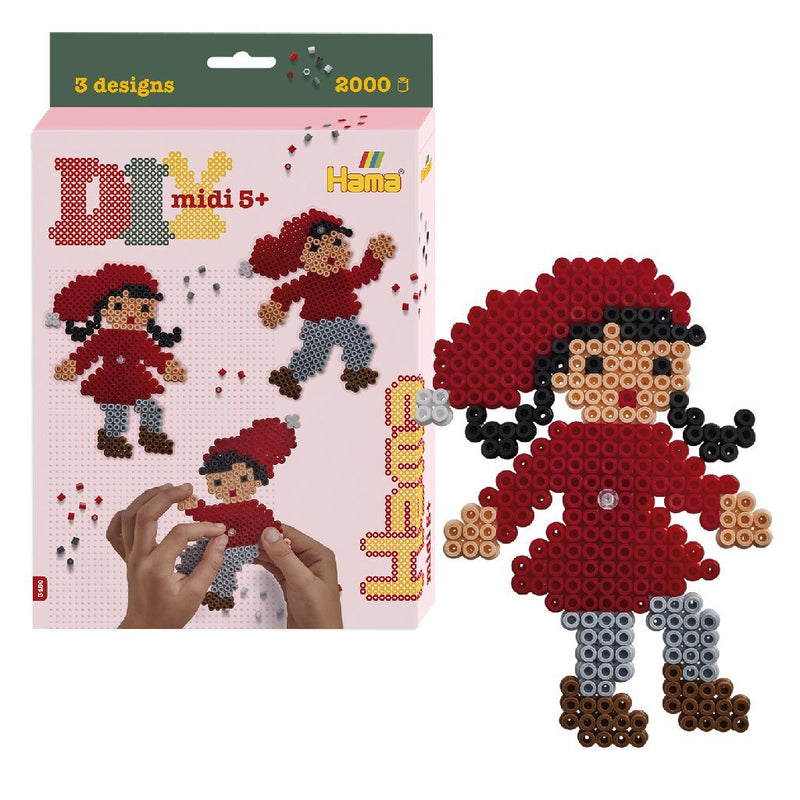 Laad de afbeelding in de Gallery-viewer, Hama Strijkkralen Midi Figuren 2000 Stuks