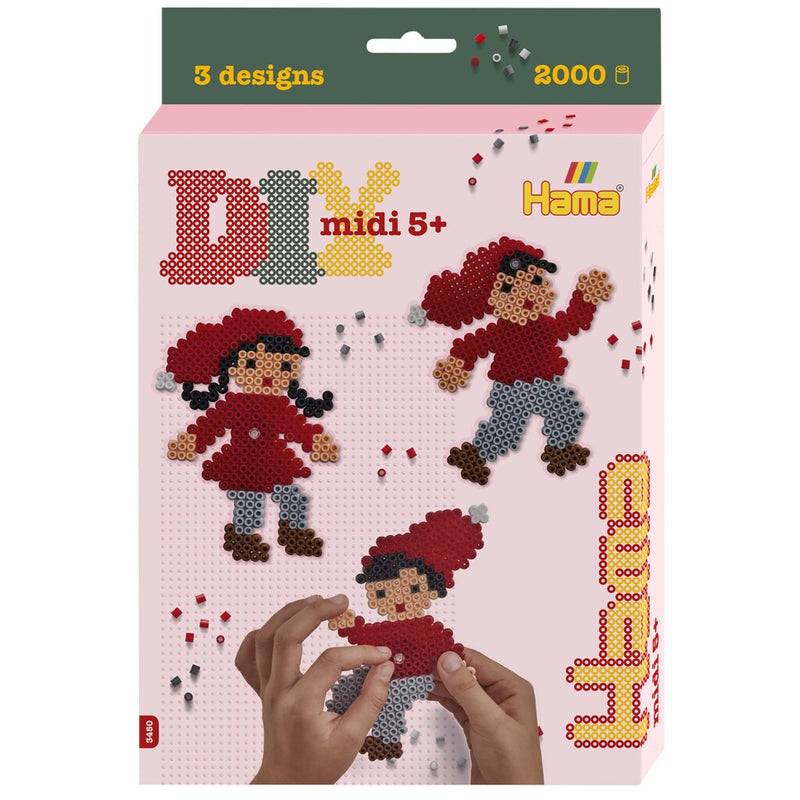 Laad de afbeelding in de Gallery-viewer, Hama Strijkkralen Midi Figuren 2000 Stuks