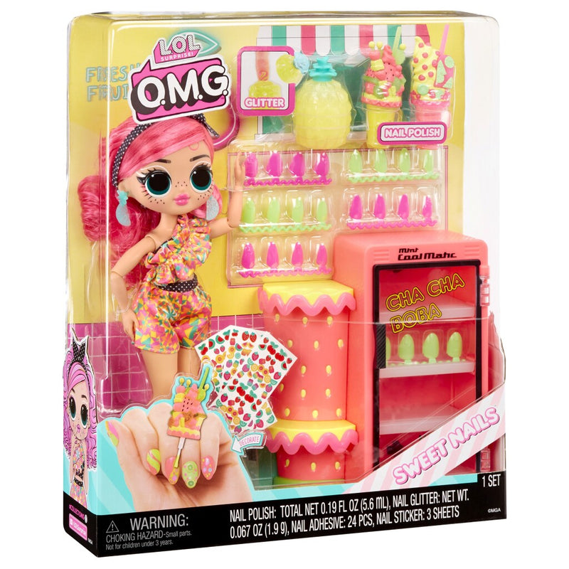 Laad de afbeelding in de Gallery-viewer, L.o.l. Surprise O.m.g. Sweet Nails Pinky Pops Fruit Shop