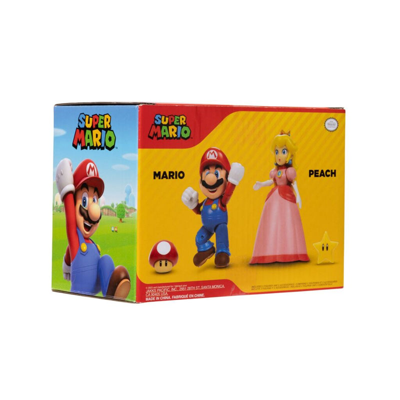 Laad de afbeelding in de Gallery-viewer, Super Mario Figuren Mario En Peach
