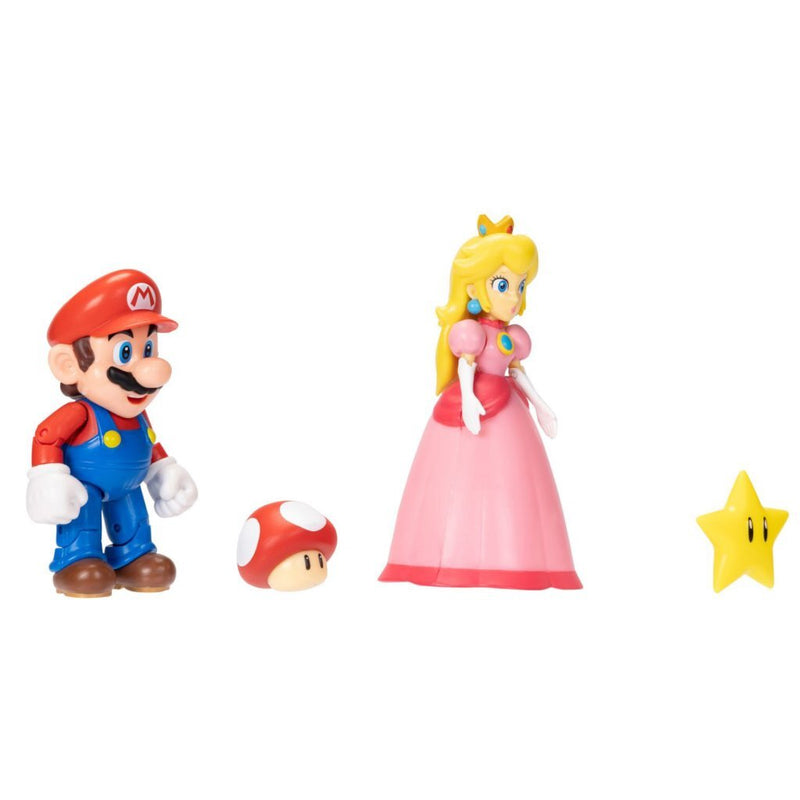Laad de afbeelding in de Gallery-viewer, Super Mario Figuren Mario En Peach