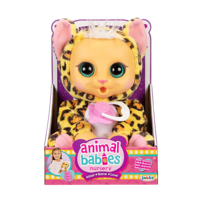 Laad de afbeelding in de Gallery-viewer, Jakks Animal Babies Luipaard + Geluid