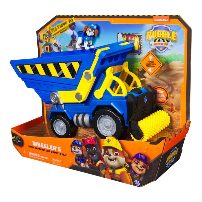 Laad de afbeelding in de Gallery-viewer, Paw Patrol Rubble And Crew Vuilniswagen + Licht En Geluid