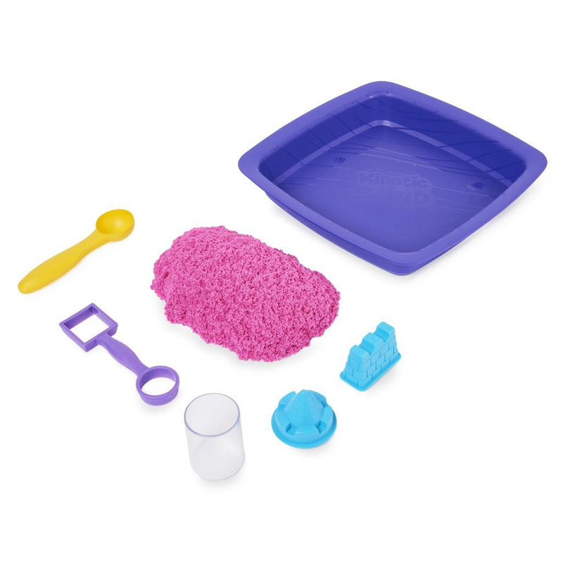 Laad de afbeelding in de Gallery-viewer, Kinetic Sand Sparkling Sandcastle Speelset Roze