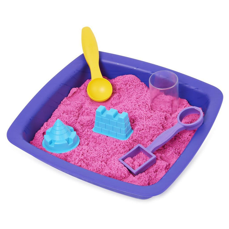 Laad de afbeelding in de Gallery-viewer, Kinetic Sand Sparkling Sandcastle Speelset Roze