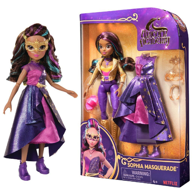 Laad de afbeelding in de Gallery-viewer, Unicorn Academy Pop Sophia Gemaskerd Bal 24 Cm