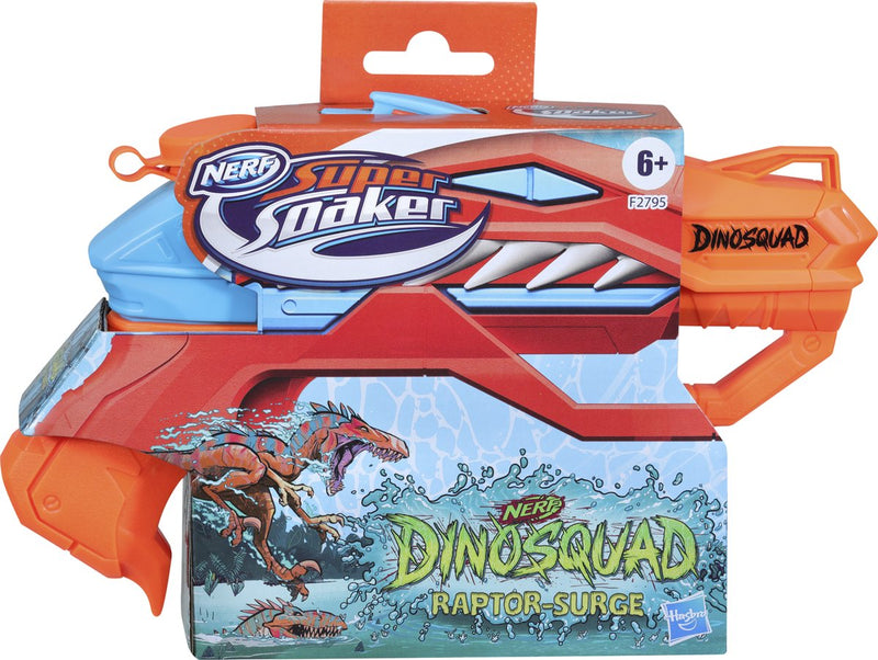 Laad de afbeelding in de Gallery-viewer, NERF SUPER SOAKER DinoSquad Raptor Surge Water Blaster