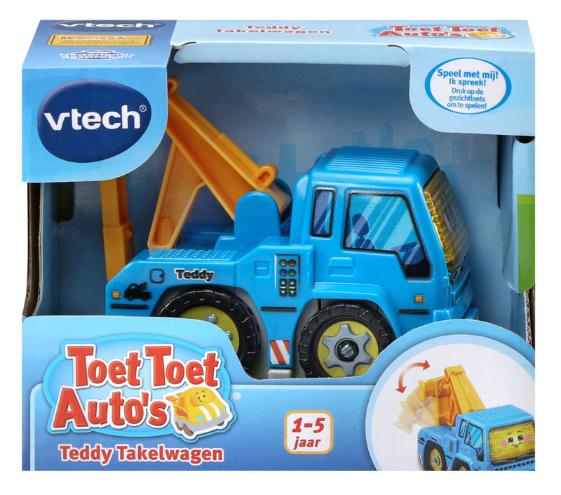 Laad de afbeelding in de Gallery-viewer, Vtech Toet Toet Teddy Takelwagen + Licht En Geluid