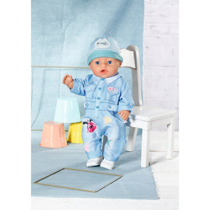 Laad de afbeelding in de Gallery-viewer, Baby Born Outfit Jeans Overal