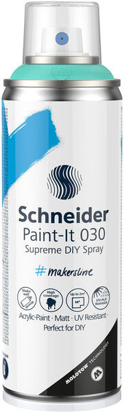 Laad de afbeelding in de Gallery-viewer, Schneider S-Ml03050034 Supreme Diy Spray Paint-It 030 Turquoise 200Ml