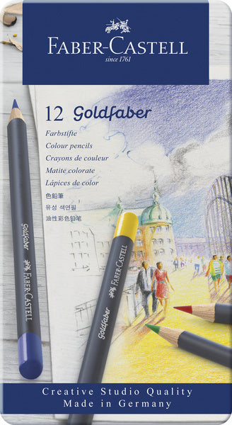 Laad de afbeelding in de Gallery-viewer, Faber Castell Fc-114712 Kleurpotlood Faber-Castell Goldfaber Etui À 12 Stuks