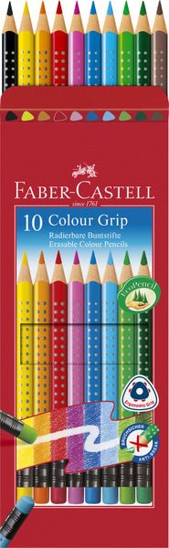 Laad de afbeelding in de Gallery-viewer, Faber Castell Fc-116613 Kleurpotlood Faber-Castell Grip 2001 Uitgumbaar Etui À 10 Stuks