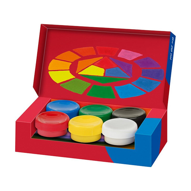 Laad de afbeelding in de Gallery-viewer, Faber Castell Fc-121040 Tempera-Gouache Verf 6 Kleuren