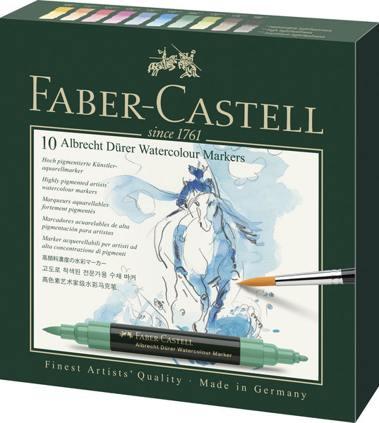 Laad de afbeelding in de Gallery-viewer, Faber Castell Fc-160310 Aquarel Marker Albrecht Dürer Doos A 10 Stuks