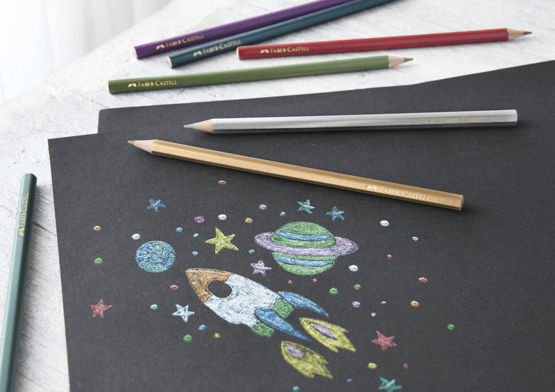 Laad de afbeelding in de Gallery-viewer, Faber Castell Fc-201583 Kleurset Faber-Castell Metallic Kleuren