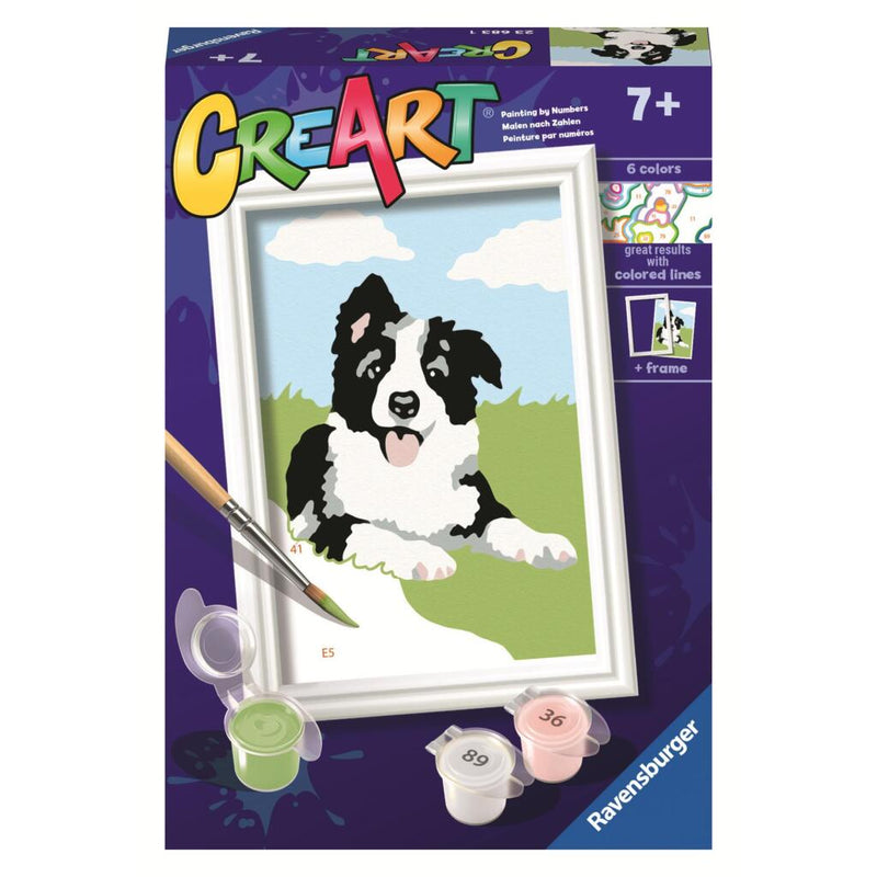 Laad de afbeelding in de Gallery-viewer, Ravensburger Creart Schilderen Op Nummer Border Collie