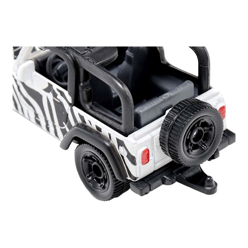 Laad de afbeelding in de Gallery-viewer, Siku 1546 Jeep Wrangler Safari Wit/Zwart