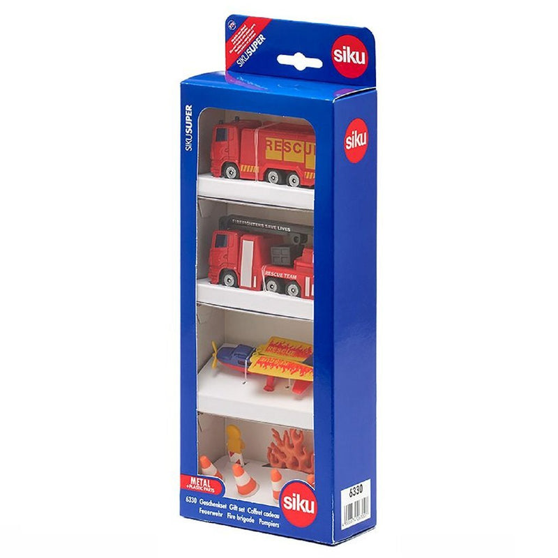 Laad de afbeelding in de Gallery-viewer, Siku 6330 Geschenkset Brandweer