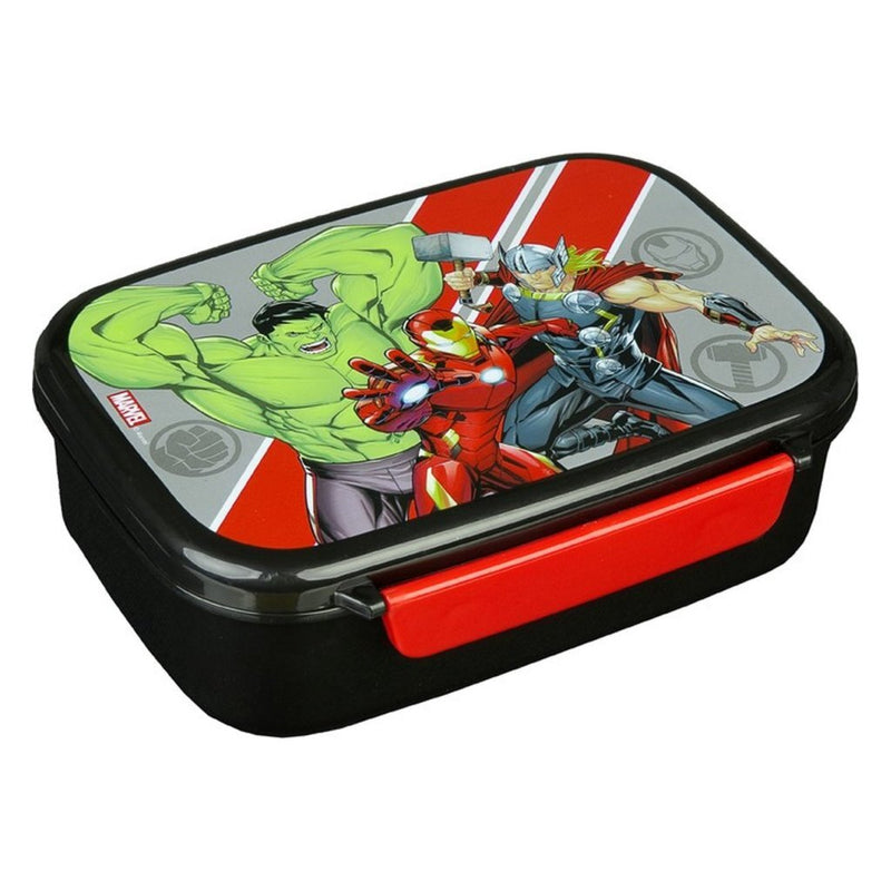 Laad de afbeelding in de Gallery-viewer, Marvel Avengers Lunchbox Zwart/Rood