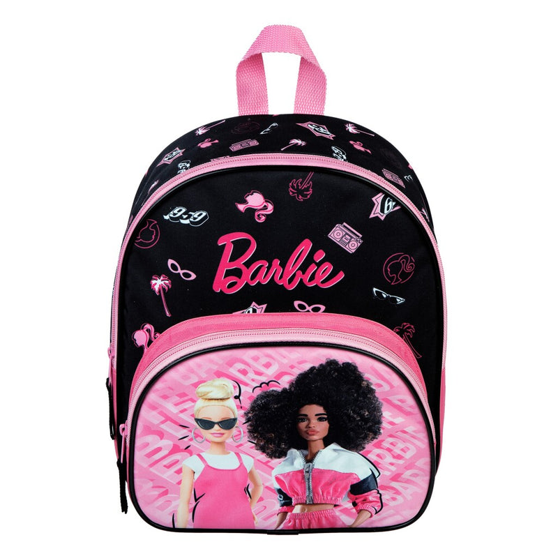Laad de afbeelding in de Gallery-viewer, Barbie Rugzak 30X25X10 Cm Roze/Zwart