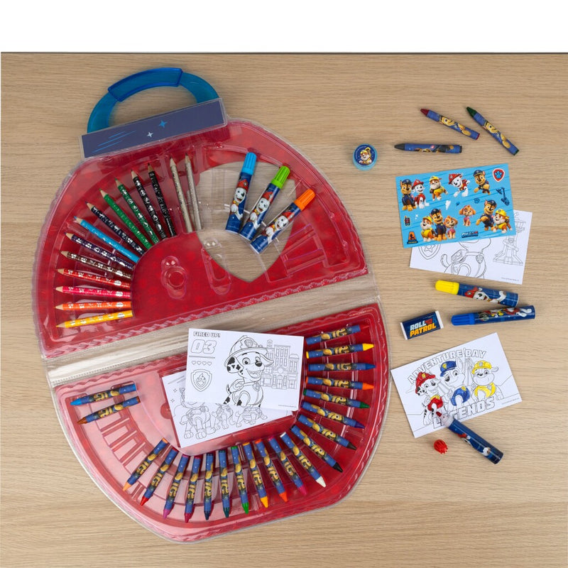 Laad de afbeelding in de Gallery-viewer, Paw Patrol Kleurkoffer 51-Delig