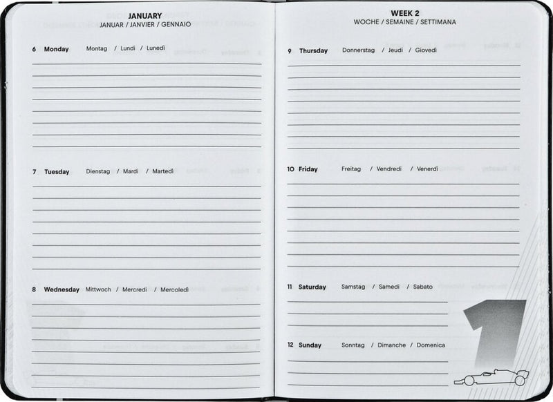 Laad de afbeelding in de Gallery-viewer, Undercover Red Bull Max Verstappen Agenda A5