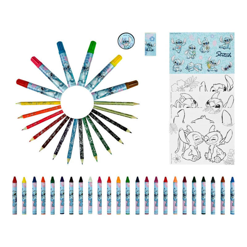 Laad de afbeelding in de Gallery-viewer, Disney Stitch Kleurkoffer 51-Delig