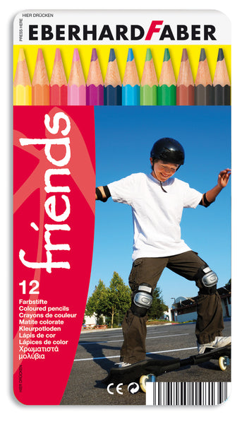 Laad de afbeelding in de Gallery-viewer, Eberhard Faber Ef-514813 Kleurpotloden Classic Metaaletui A 12 Stuks