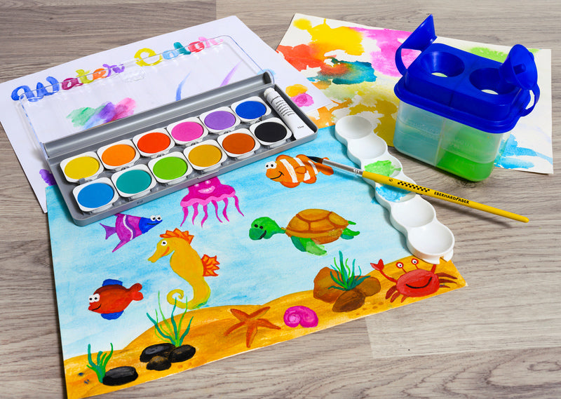 Laad de afbeelding in de Gallery-viewer, Eberhard Faber Ef-578312 Verfdoos Winner 12 Kleuren