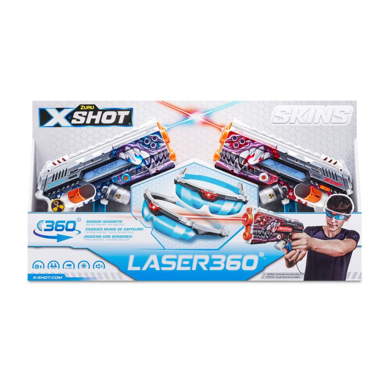 Laad de afbeelding in de Gallery-viewer, Zuru X-Shot Skins Laser 360 Blaster 2 Pack