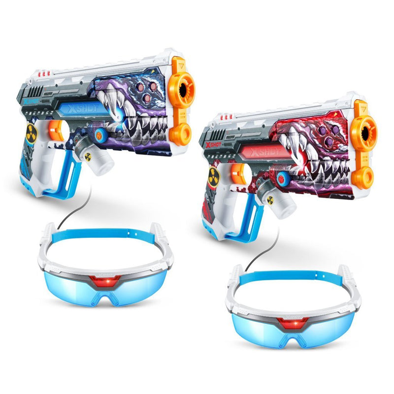 Laad de afbeelding in de Gallery-viewer, Zuru X-Shot Skins Laser 360 Blaster 2 Pack