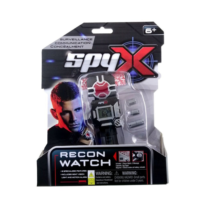 Laad de afbeelding in de Gallery-viewer, Spyx Spionnenhorloge + Licht En Geluid Zwart