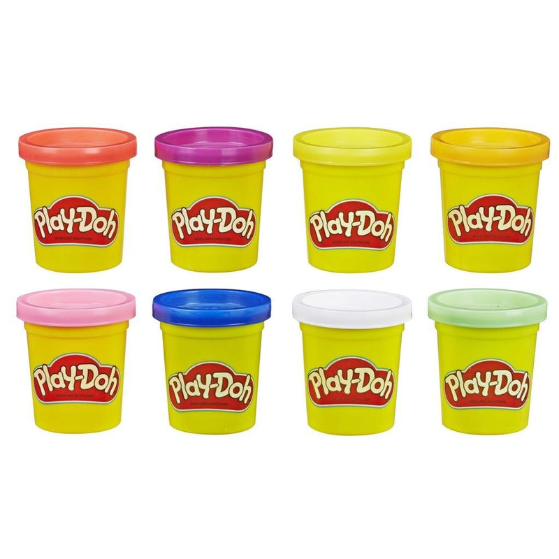 Laad de afbeelding in de Gallery-viewer, Play-Doh Regenboog Kleuren 8 Potjes Klei