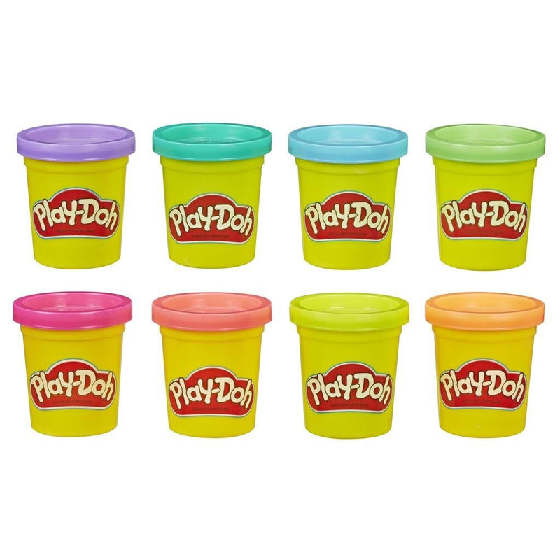 Laad de afbeelding in de Gallery-viewer, Play-Doh Regenboog Kleuren 8 Potjes Klei