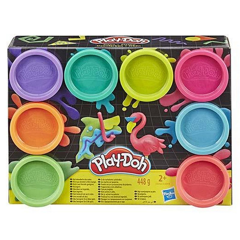Laad de afbeelding in de Gallery-viewer, Play-Doh Regenboog Kleuren 8 Potjes Klei
