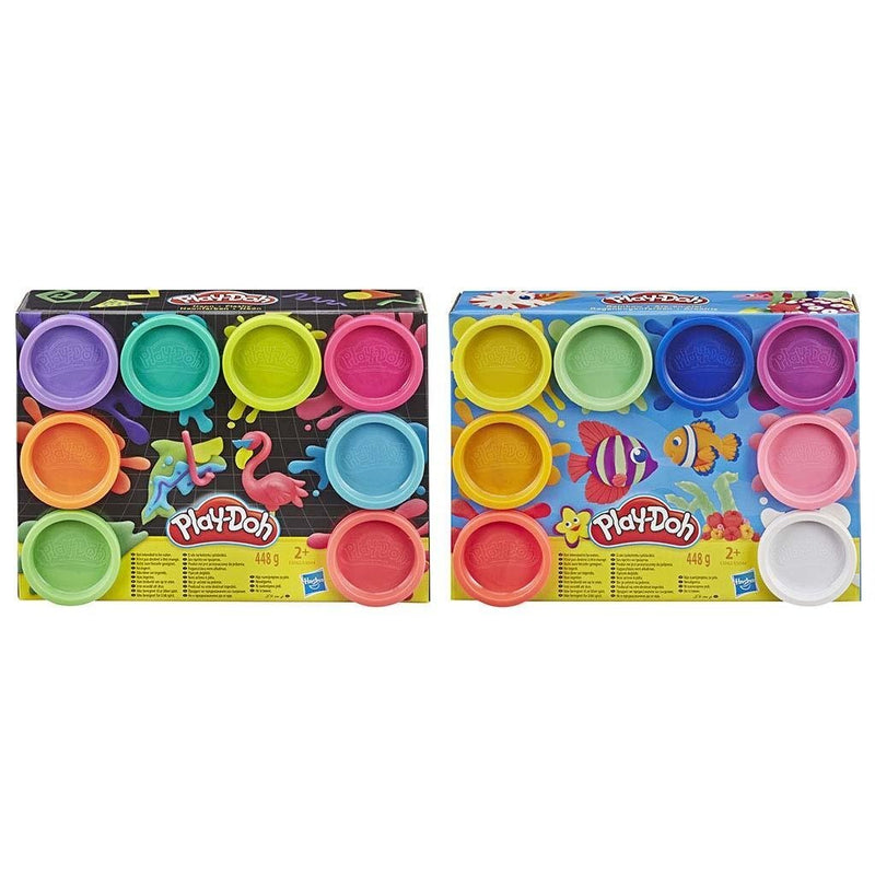 Laad de afbeelding in de Gallery-viewer, Play-Doh Regenboog Kleuren 8 Potjes Klei