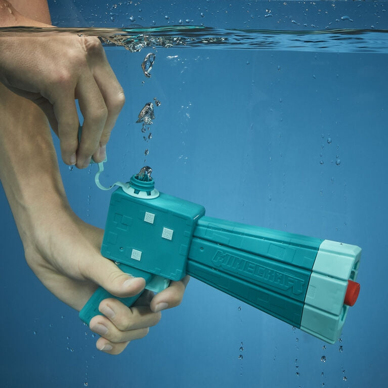 Laad de afbeelding in de Gallery-viewer, NERF SUPER SOAKER Water blaster Minecraft Glow Squid