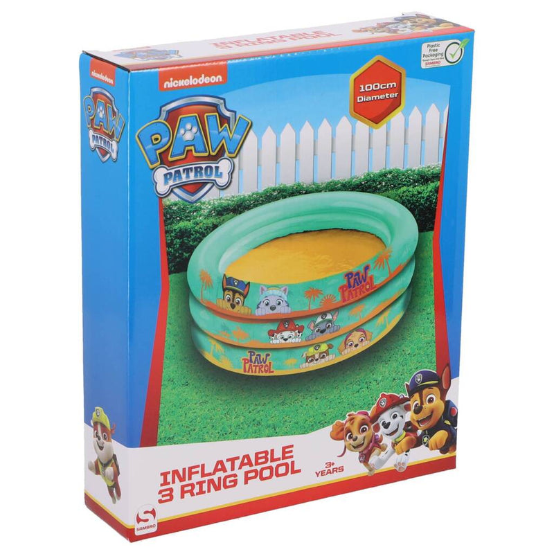 Laad de afbeelding in de Gallery-viewer, Paw Patrol 3 Rings Zwembad Groen/Geel