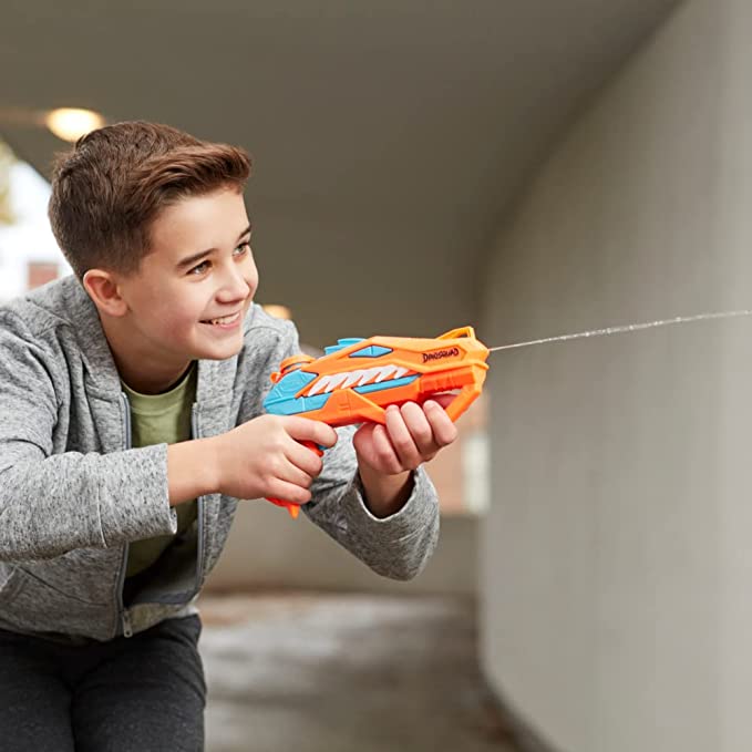 Laad de afbeelding in de Gallery-viewer, NERF SUPER SOAKER DinoSquad Raptor Surge Water Blaster