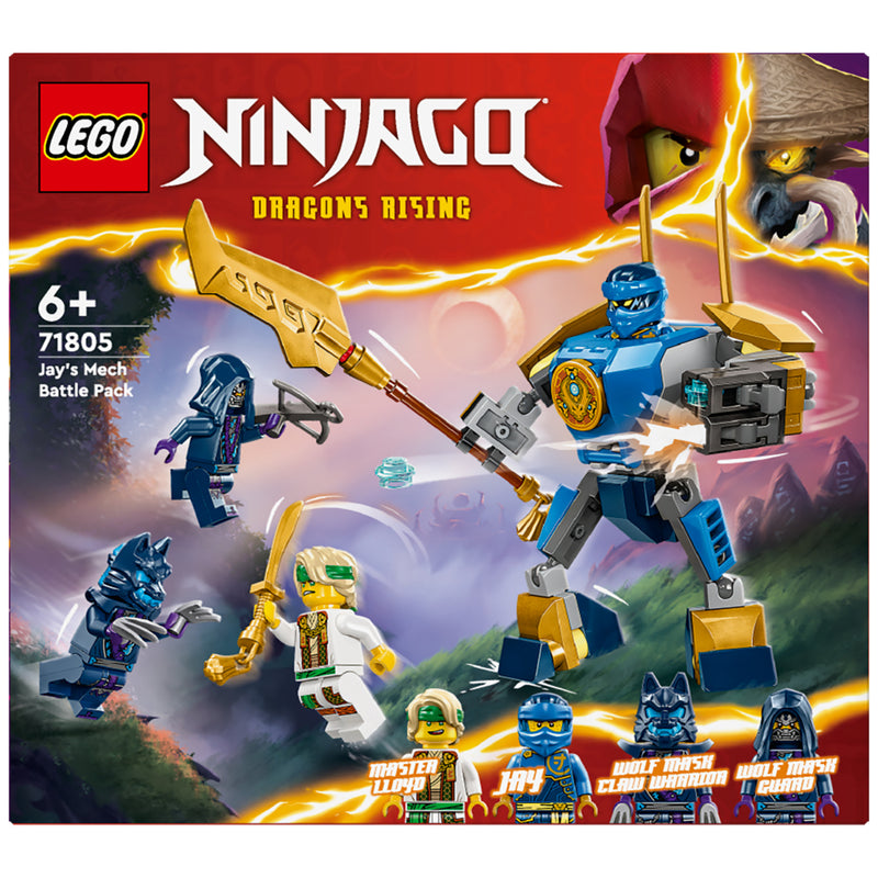 Laad de afbeelding in de Gallery-viewer, Lego Ninjago 71805 Jays Mecha Strijdpakket