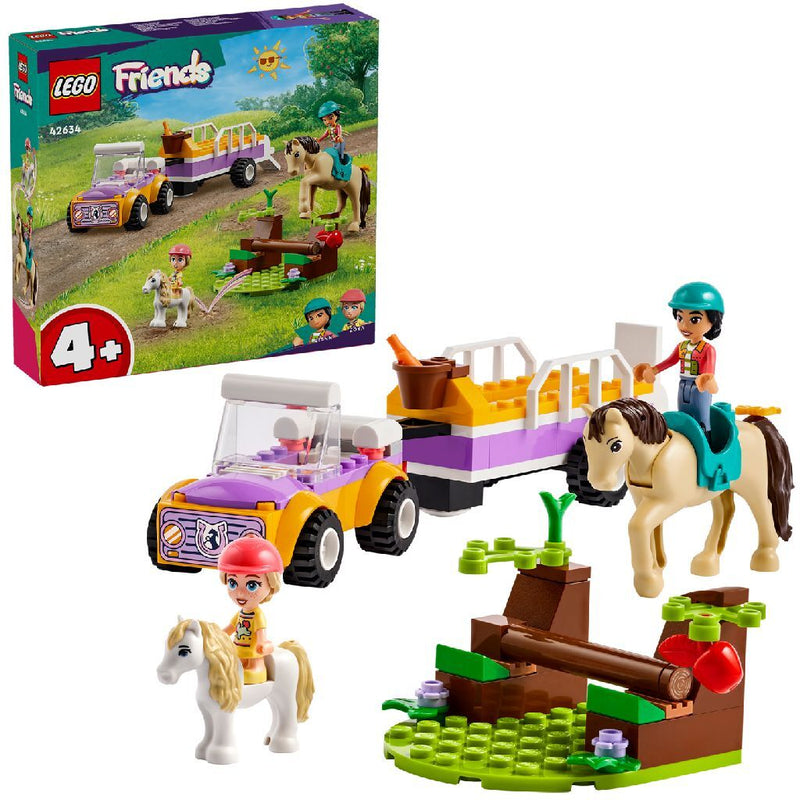 Laad de afbeelding in de Gallery-viewer, Lego Friends 42634 Paard En Pony Aanhangwagen