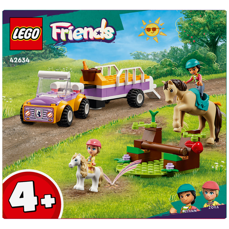 Laad de afbeelding in de Gallery-viewer, Lego Friends 42634 Paard En Pony Aanhangwagen
