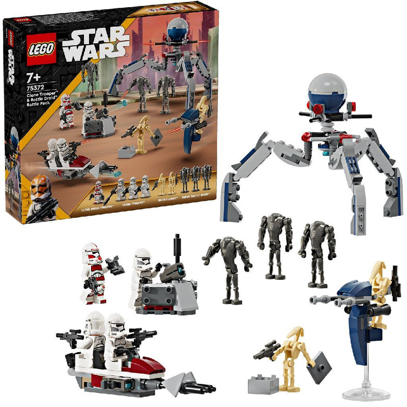 Laad de afbeelding in de Gallery-viewer, Lego Star Wars 75372 Clone Trooper Battle Droid