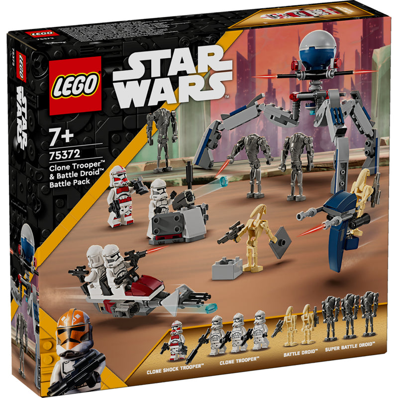 Laad de afbeelding in de Gallery-viewer, Lego Star Wars 75372 Clone Trooper Battle Droid