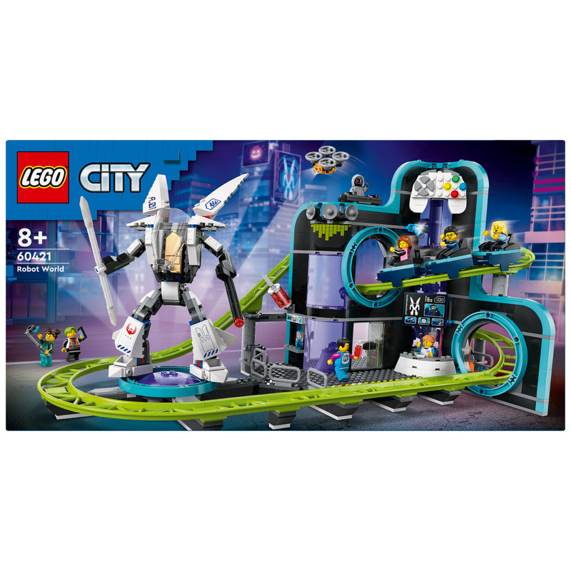 Laad de afbeelding in de Gallery-viewer, Lego 60421 City Achtbaan In Robotwereld