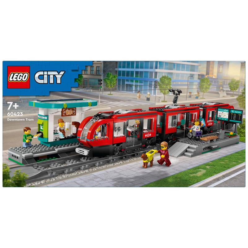 Laad de afbeelding in de Gallery-viewer, Lego City 60423 Treinen Stadstram En Station