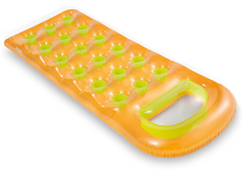 Laad de afbeelding in de Gallery-viewer, Intex Gekleurd Luchtbed Met Venster - Oranje