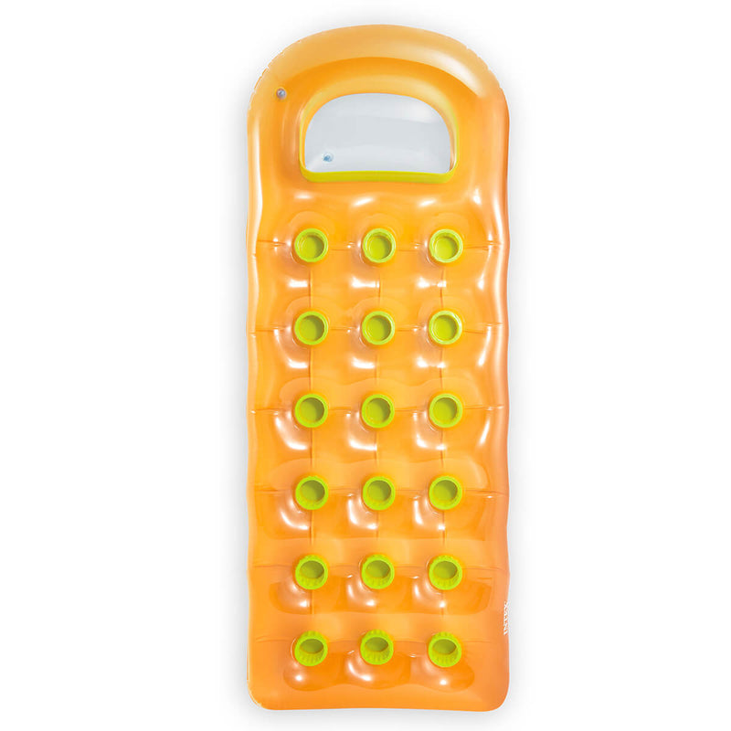 Laad de afbeelding in de Gallery-viewer, Intex Gekleurd Luchtbed Met Venster - Oranje