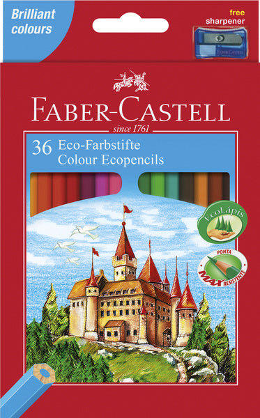Laad de afbeelding in de Gallery-viewer, Faber Castell Fc-120136 Kleurpotlood Faber-Castell Castle Zeskantig Karton Etui Met 36 Stuks